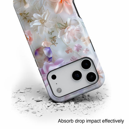 Pastel Paper Flower Art Design iPhone Case