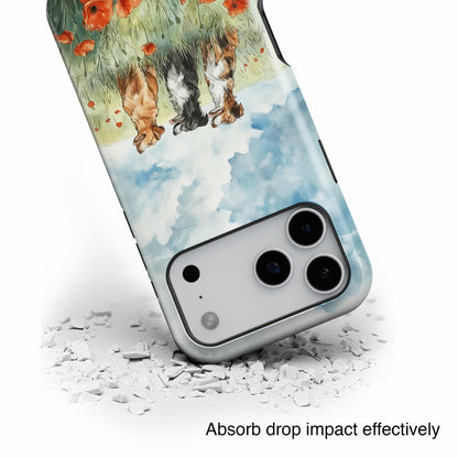 Paws & Poppies Design iPhone Case