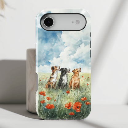 Paws & Poppies Design iPhone Case