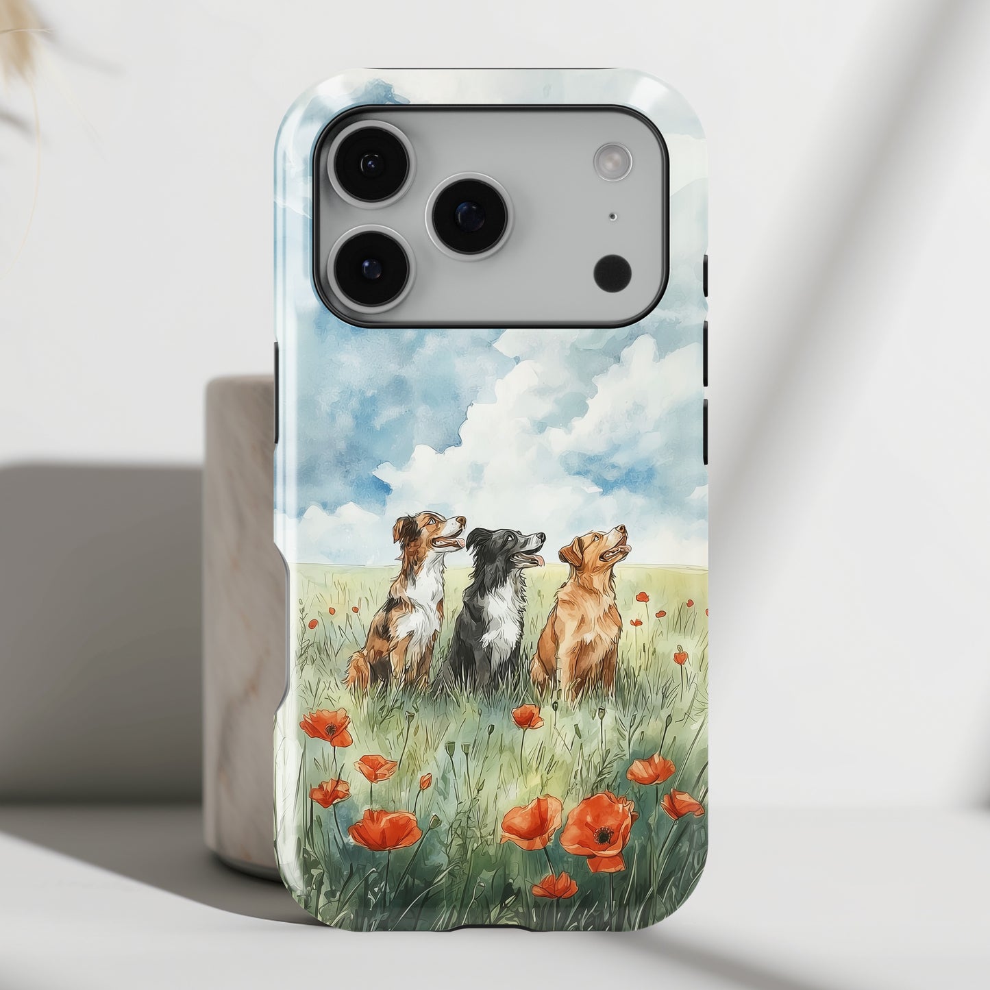 Paws & Poppies Design iPhone Case
