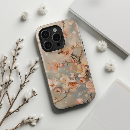 Peach Blossom Oil Painting Design iPhone Case