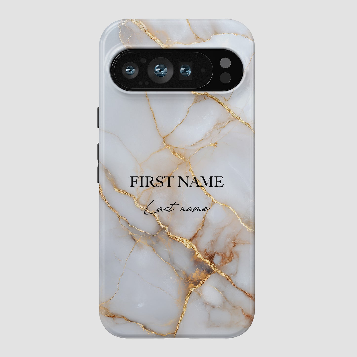 Personalised Luxury White Marble Design Phone Case for Google Pixel