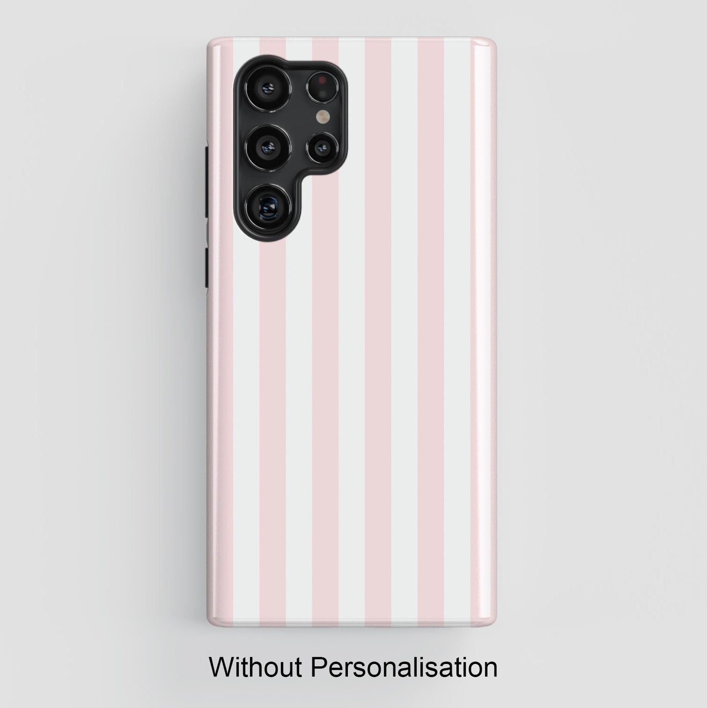 Personalisable Striped Design (Baby Pink) Phone Case for Galaxy S series Phones