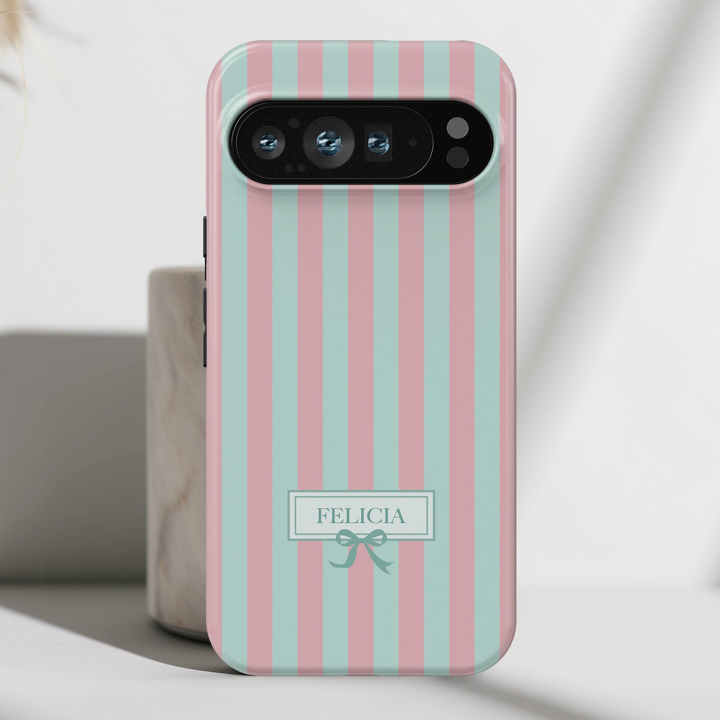 Personalisable Striped Design (Candy) Phone Case for Google Pixel