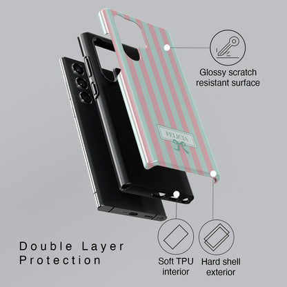 Personalisable Striped Design (Candy) Phone Case for Galaxy S series Phones
