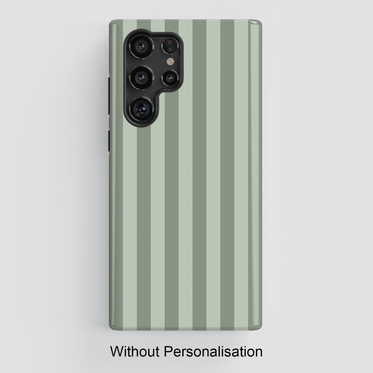 Personalisable Striped Design (Green) Phone Case for Galaxy S series Phones
