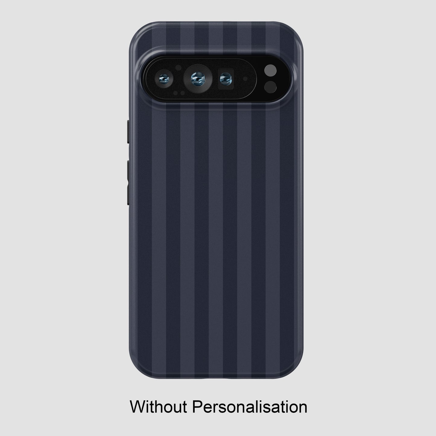 Personalisable Striped Design (Navy) Phone Case for Google Pixel