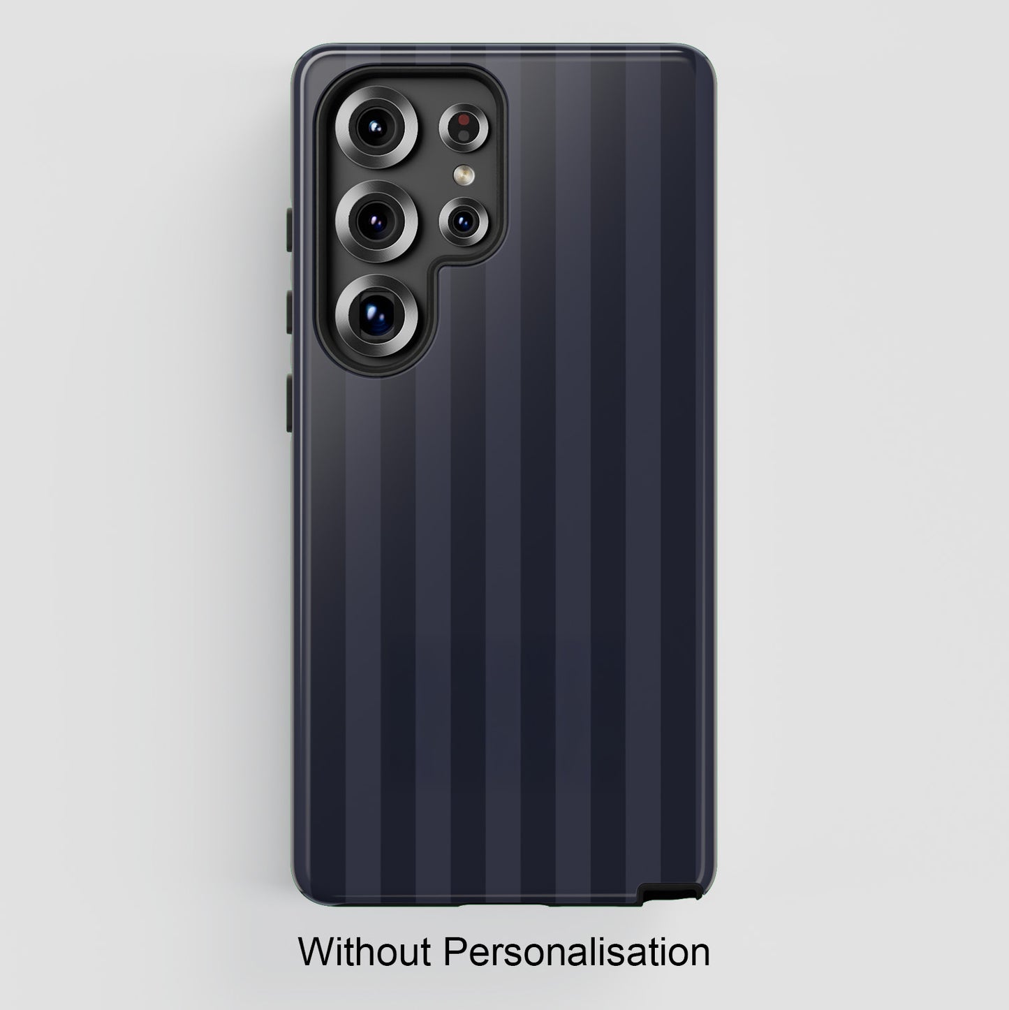 Personalisable Striped Design (Navy) Phone Case for Galaxy S series Phones