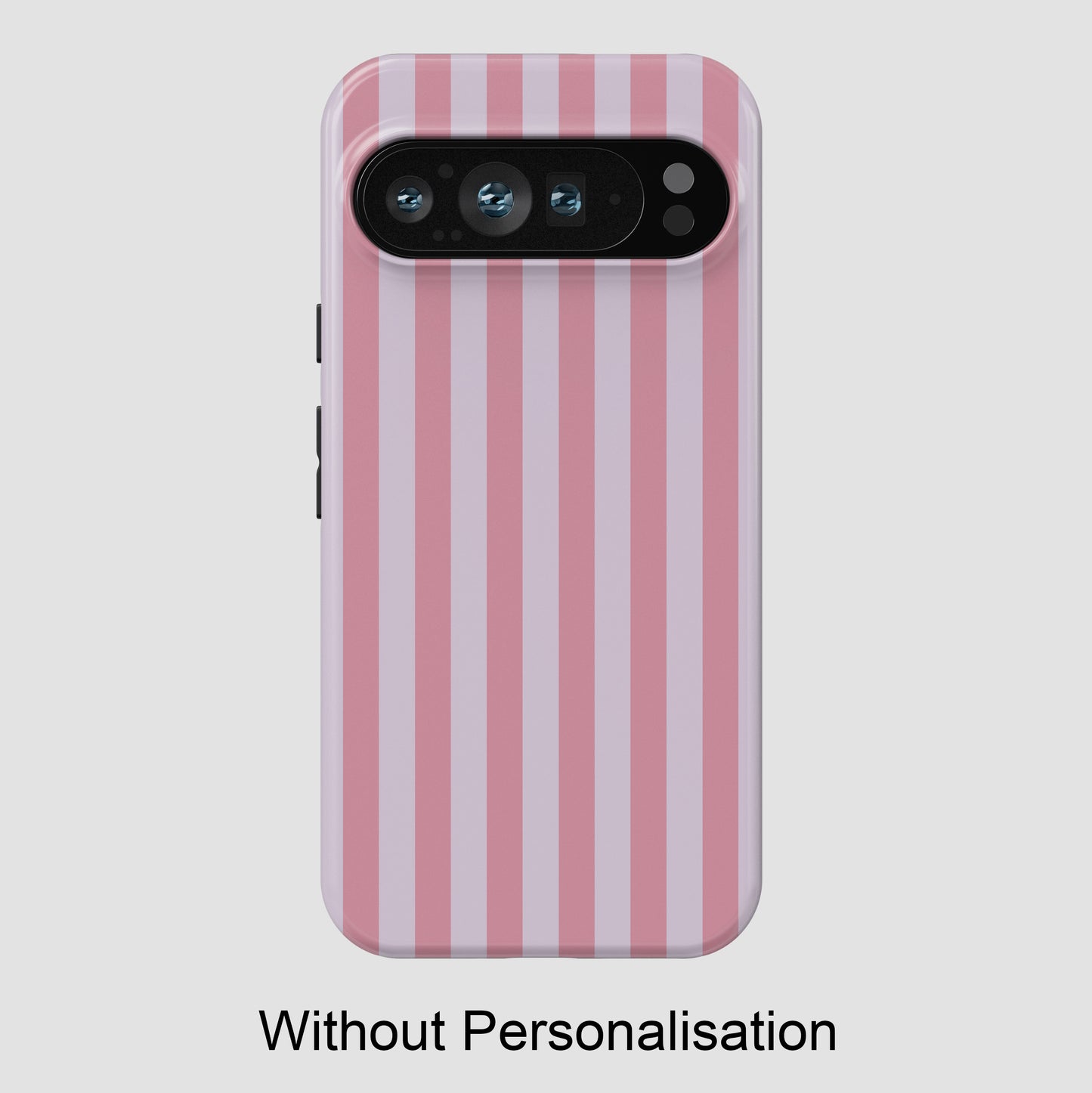 Personalisable Striped Design (Pink) Phone Case for Google Pixel