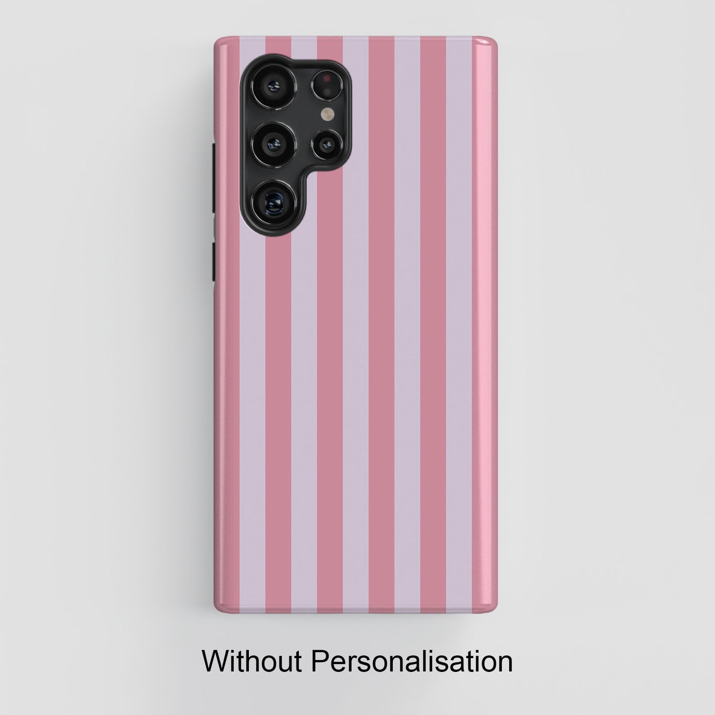 Personalisable Striped Design (Pink) Phone Case for Galaxy S series Phones