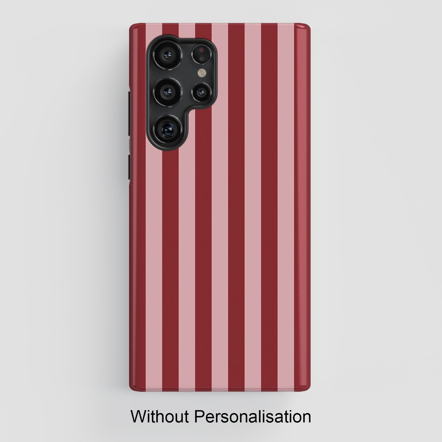 Personalisable Striped Design (Red) Phone Case for Galaxy S series Phones
