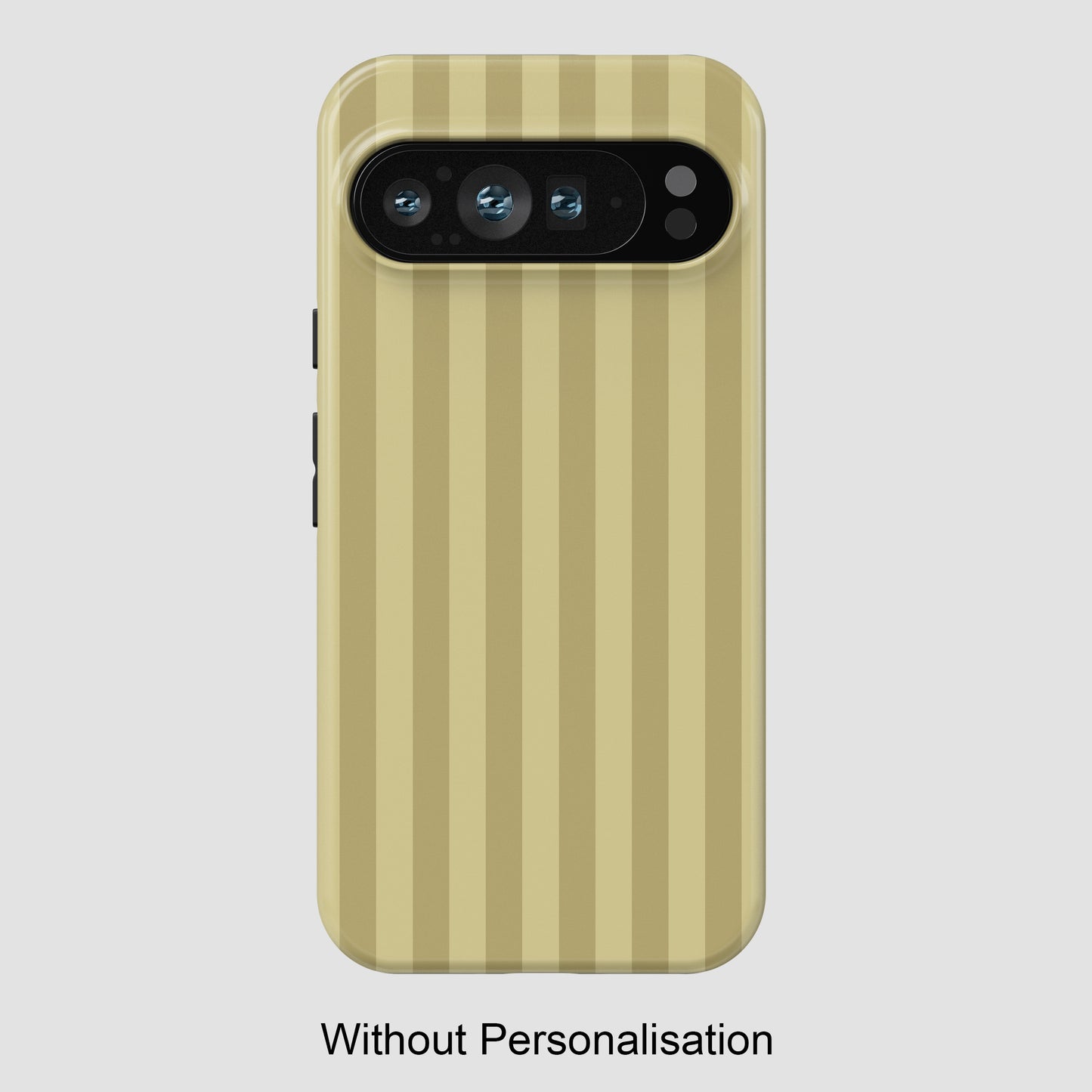 Personalisable Striped Design (Yellow) Phone Case for Google Pixel