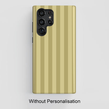 Personalisable Striped Design (Yellow) Phone Case for Galaxy S series Phones