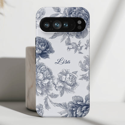 Personalisable Toile Floral Design Phone Case for Google Pixel