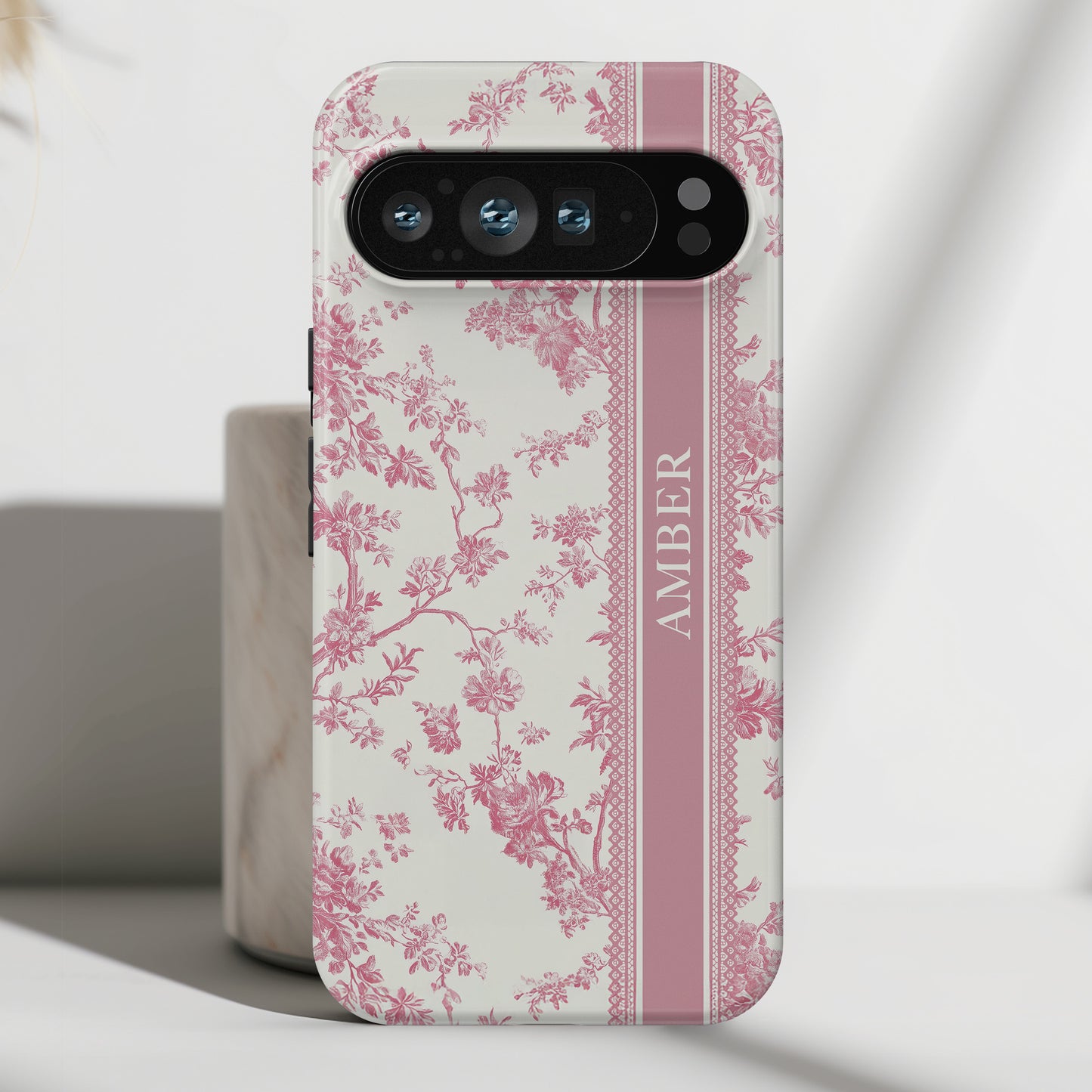 Personalisable Vintage Toile de Jouy Design Phone Case for Google Pixel