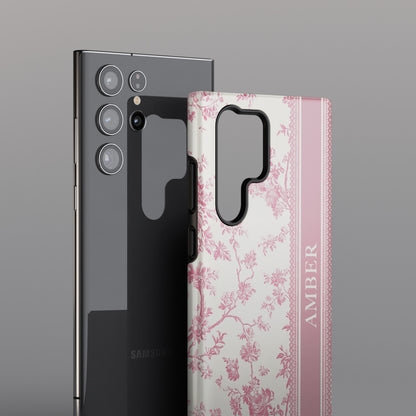 Personalisable Vintage Toile de Jouy Design Phone Case for Galaxy S series Phones