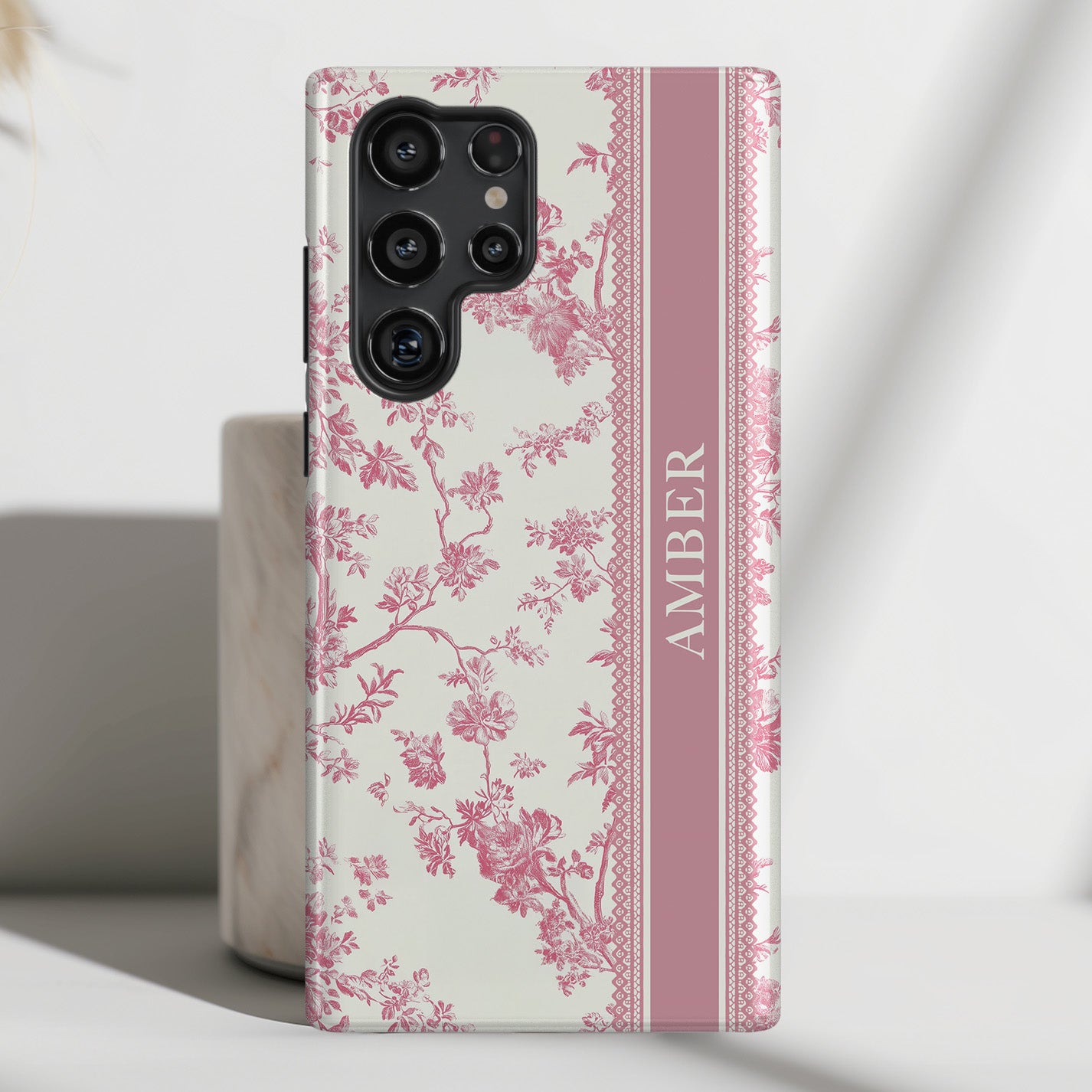 Personalisable Vintage Toile de Jouy Design Phone Case for Galaxy S series Phones
