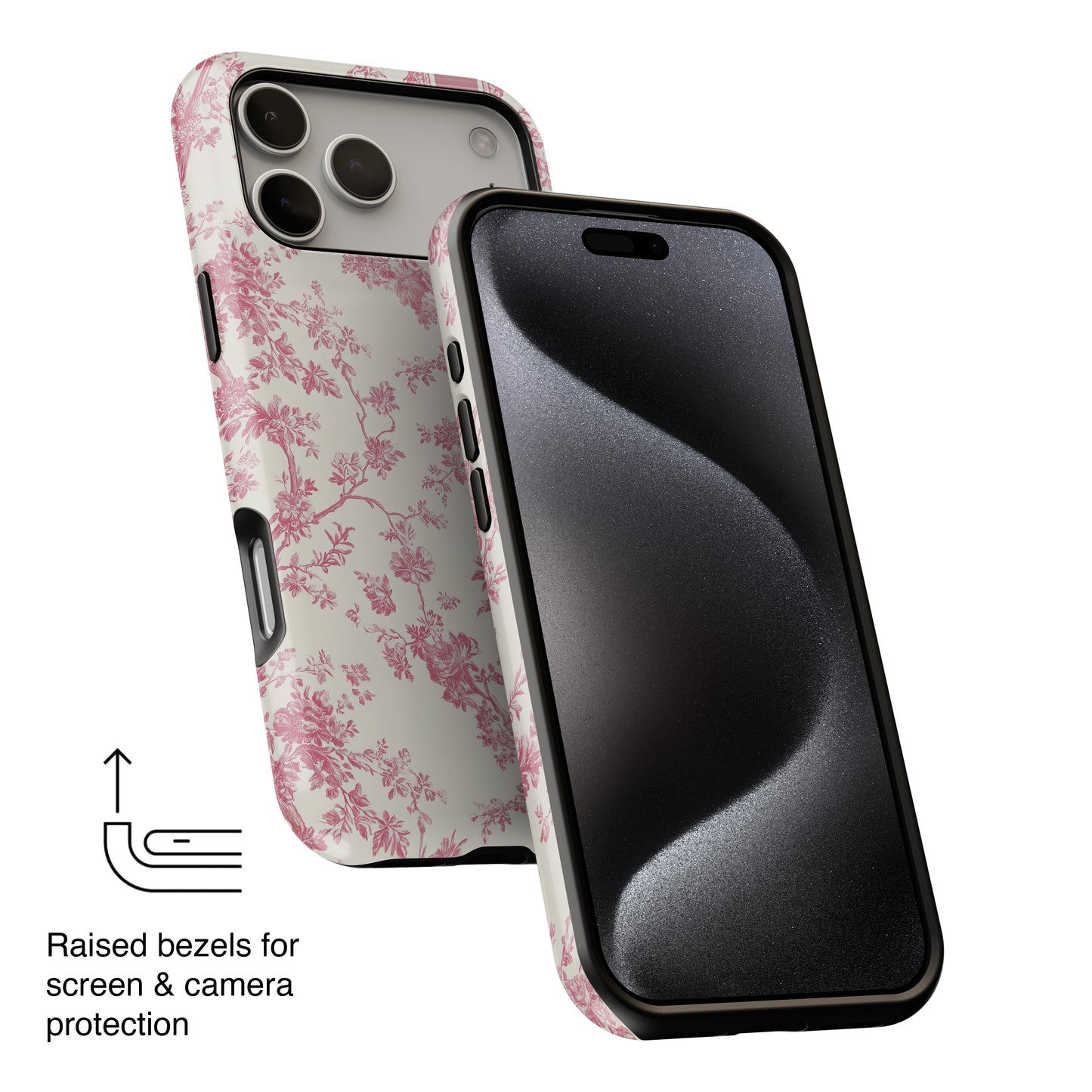 Personalisable Vintage Toile de Jouy Design iPhone Case
