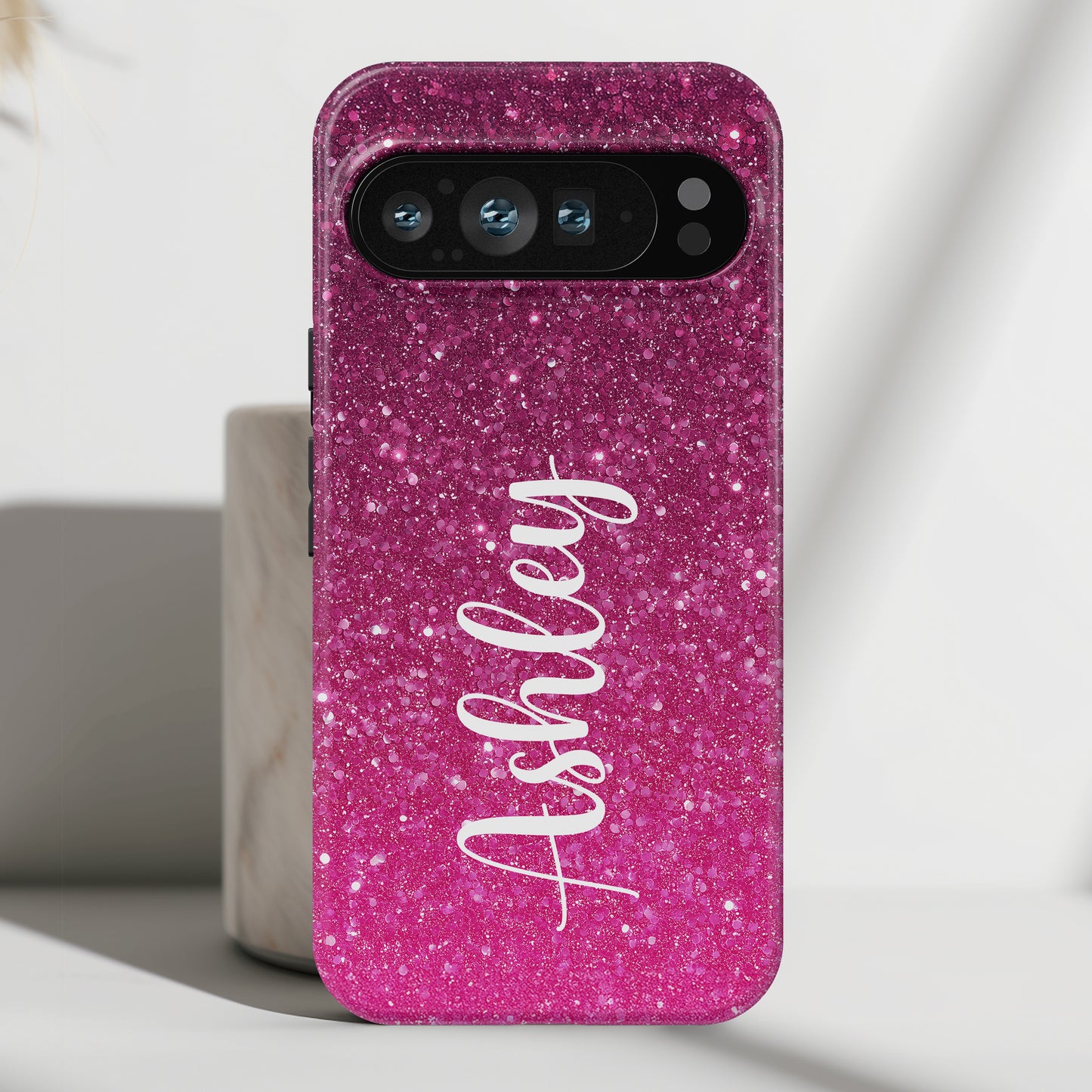 Personalisable Faux Red Glitter Design Phone Case for Google Pixel