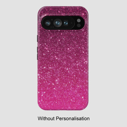 Personalisable Faux Red Glitter Design Phone Case for Google Pixel
