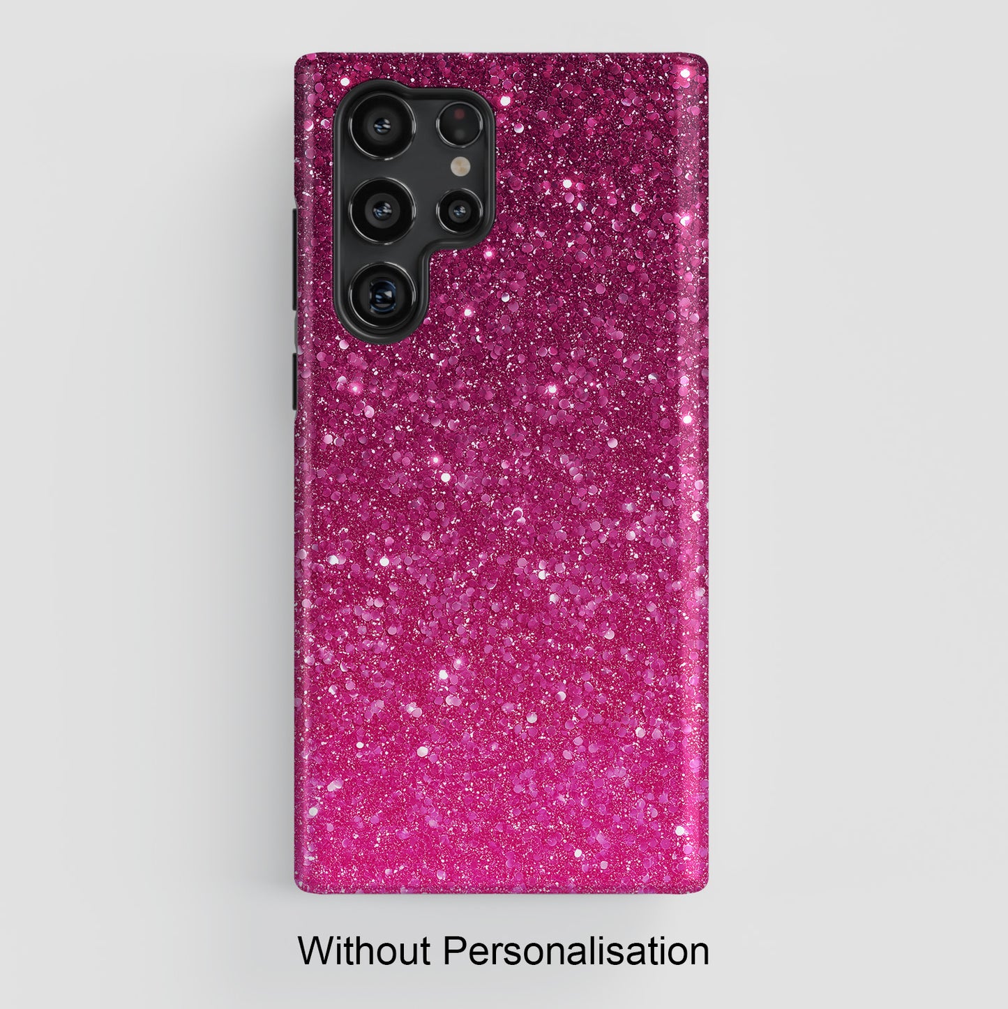 Personalisable Faux Red Glitter Design Phone Case for Galaxy S series Phones