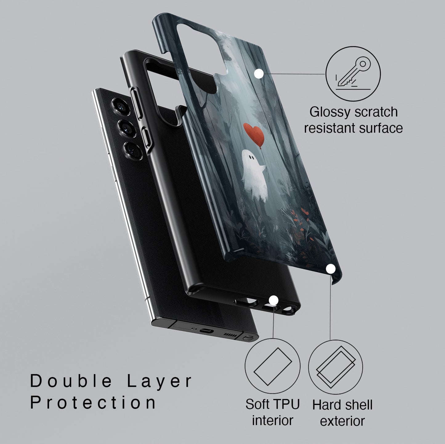 Phantom Love Design Phone Case for Galaxy S series Phones