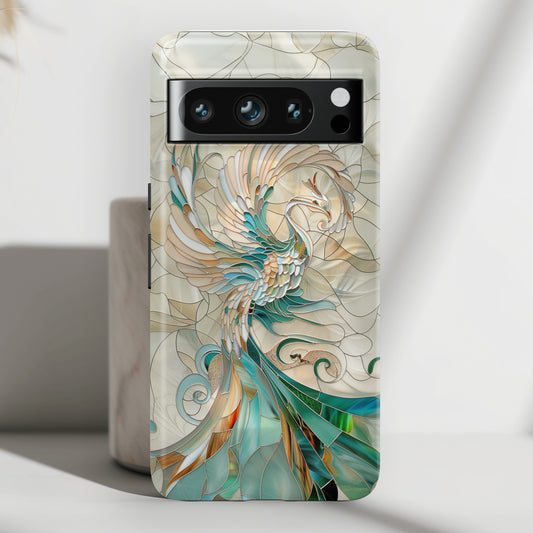 Phoenix Stained Glass Design Google Pixel Phone Case