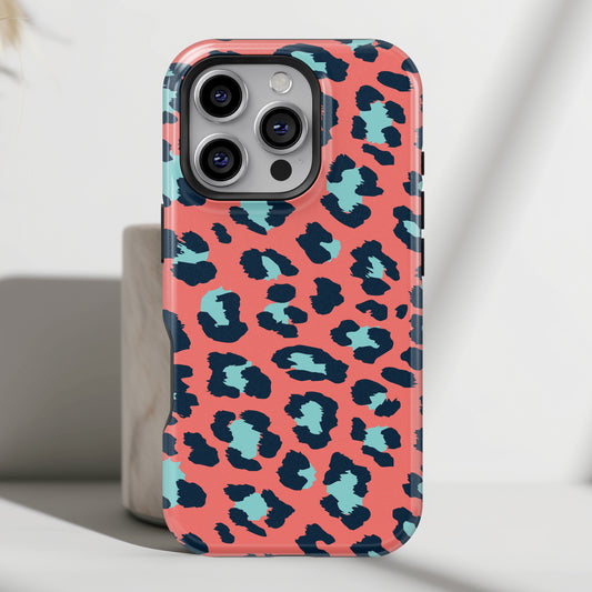 Pink Leopard Pattern Design iPhone Case