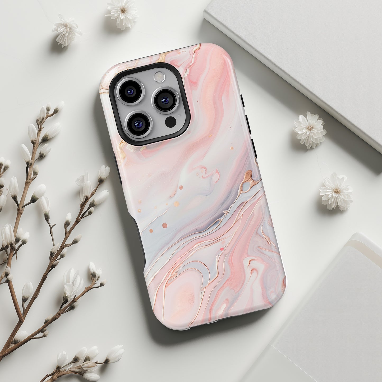 Luxury Pink Marble Case for iPhone