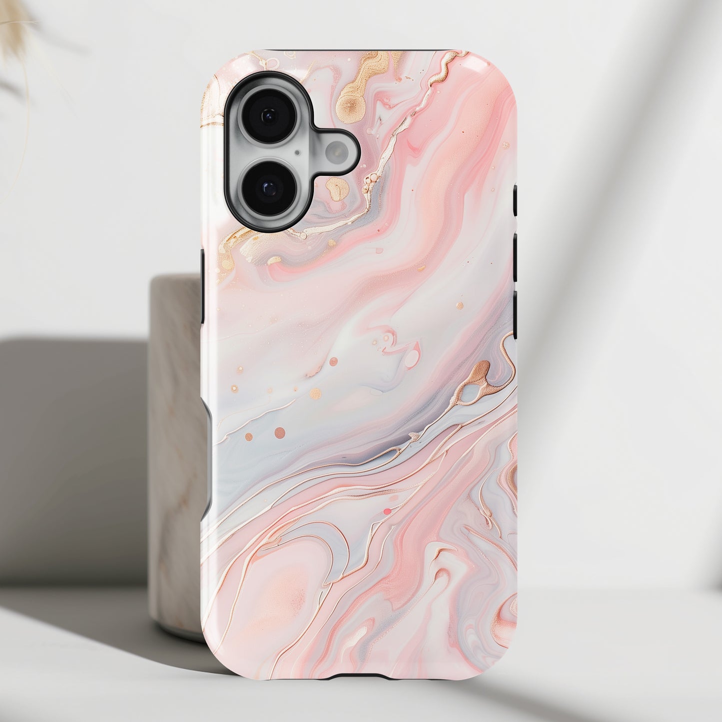 Luxury Pink Marble Case for iPhone