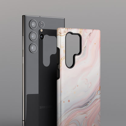 Pink Marble Design Samsung Phone Case