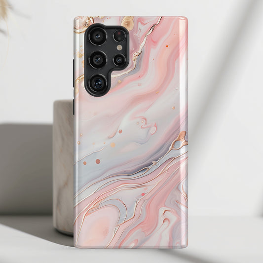 Pink Marble Design Samsung Phone Case