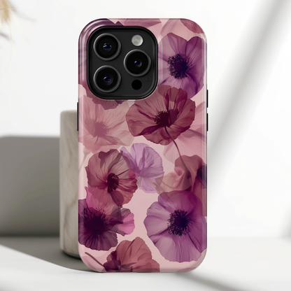 Poppy Flower Design iPhone Case