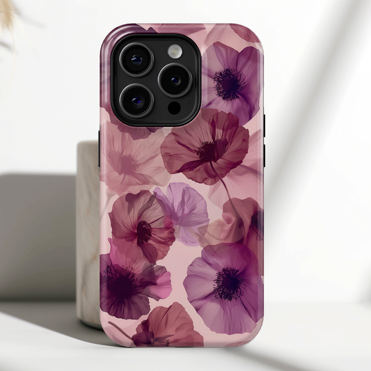 Poppy Flower Design iPhone Case