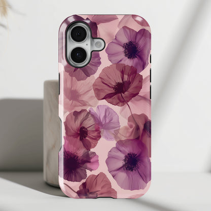 Poppy Flower Design iPhone Case