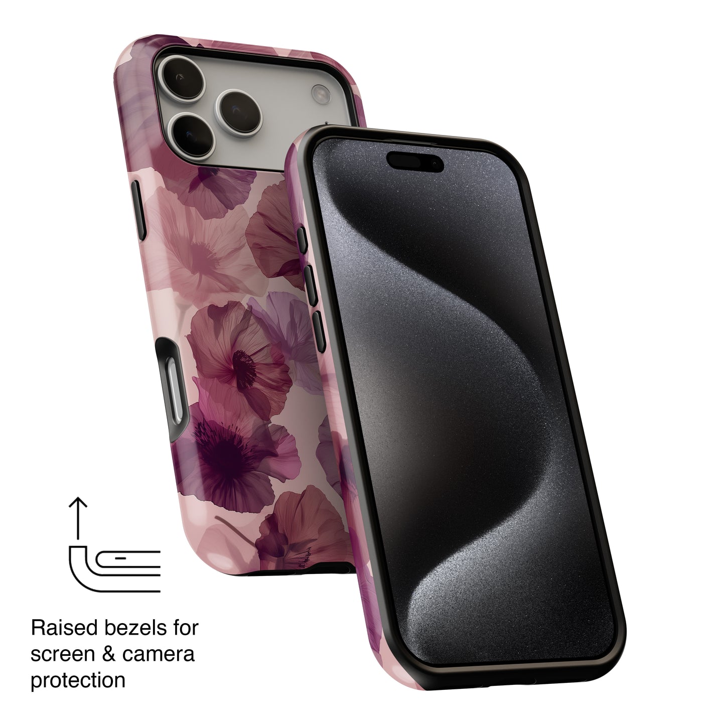 Poppy Flower Design iPhone Case
