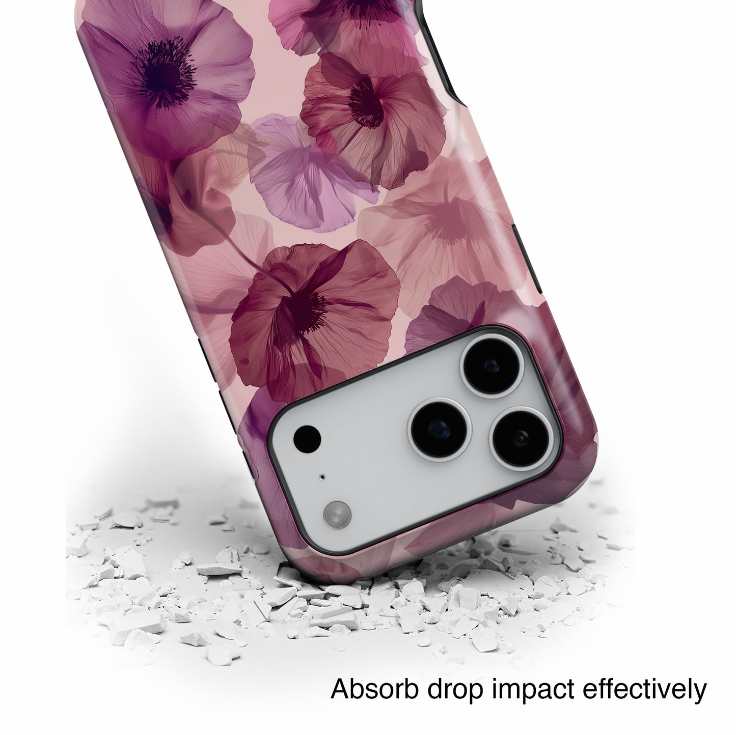 Poppy Flower Design iPhone Case