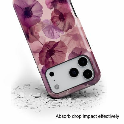 Poppy Flower Design iPhone Case