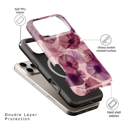 Poppy Flower Design iPhone Case