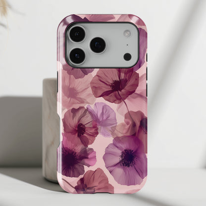 Poppy Flower Design iPhone Case