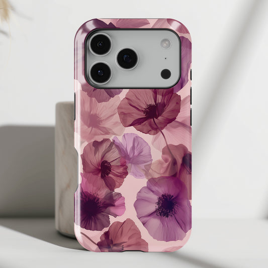 Poppy Flower Design iPhone Case