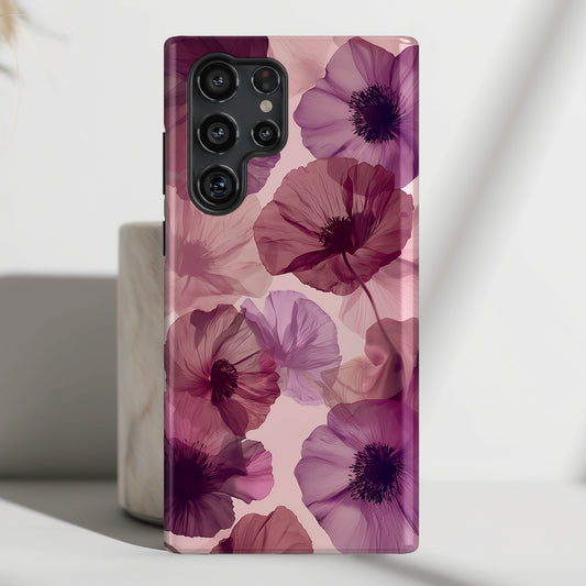 Poppy Flower Design Samsung Phone Case