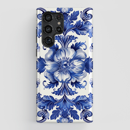 Porcelain Floral Style Design Samsung Phone Case