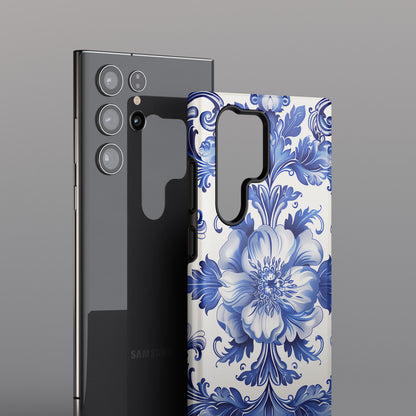 Porcelain Floral Style Design Samsung Phone Case