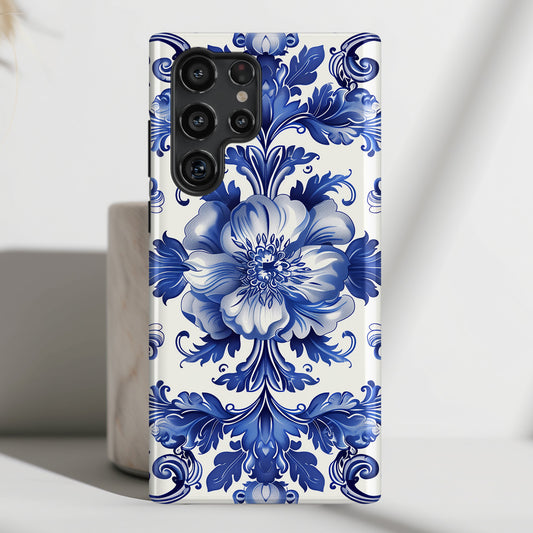 Porcelain Floral Style Design Case for Galaxy S series Phones