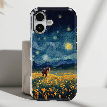 Prairie Nocturne Design iPhone Case