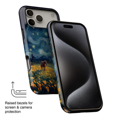 Prairie Nocturne Design iPhone Case