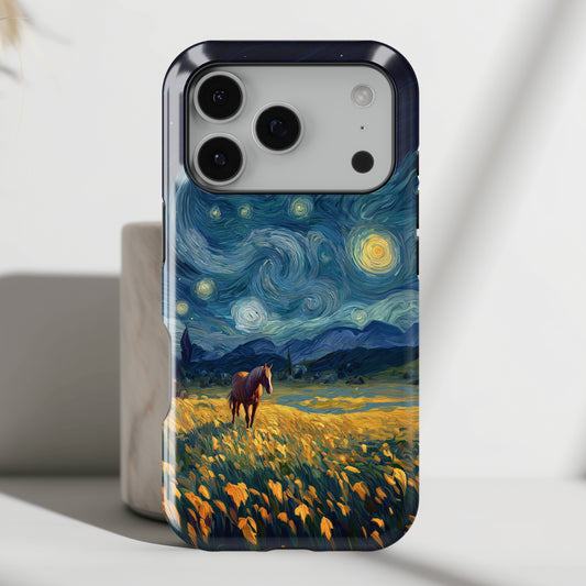 Prairie Nocturne Design iPhone Case