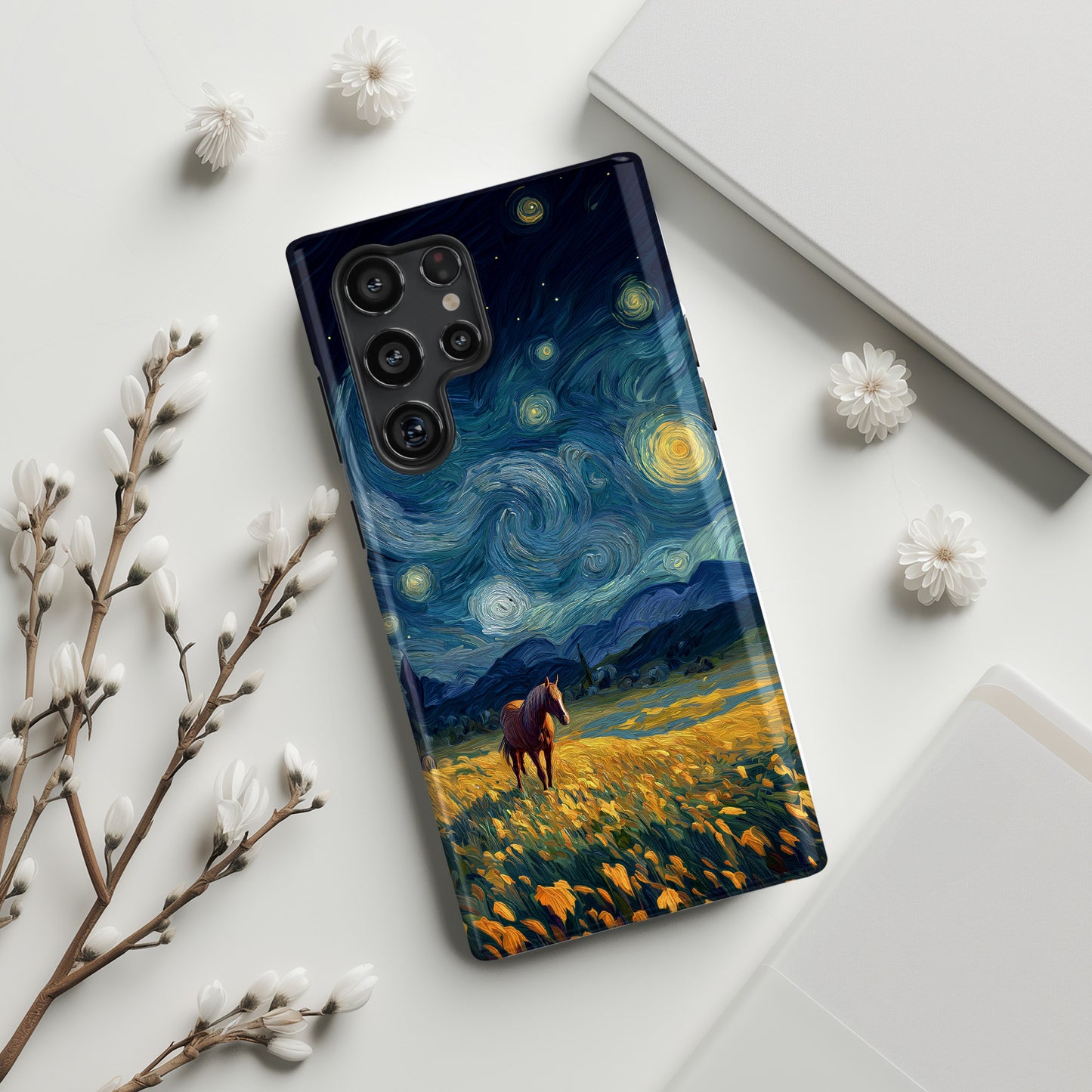 Prairie Nocturne Design Phone Case for Galaxy S series Phones