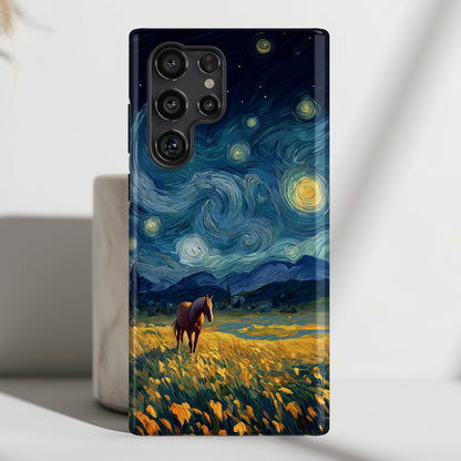 Prairie Nocturne Design Phone Case for Galaxy S series Phones